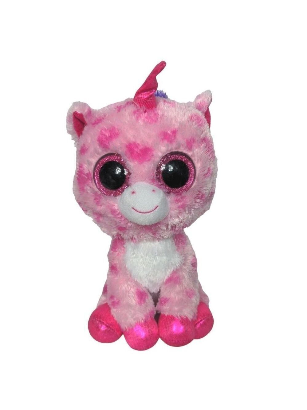 Ty Beanie Boos Sugar Pie Pink Unicorn Plush 10.5"
